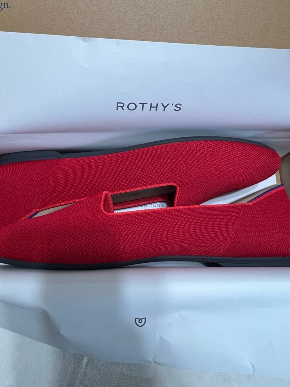 NIB Rothy’s Lounge Loafer Bombshell Red Size 10.5 - Picture 10 of 12